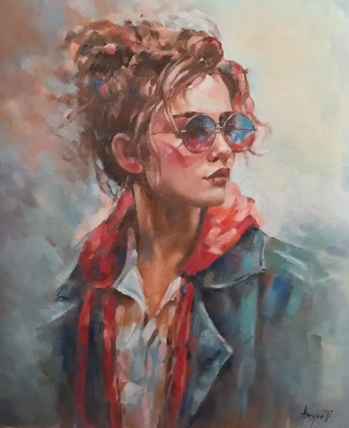 Portret sa sunčanim naočalama